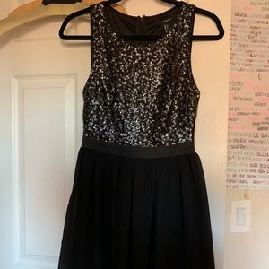 black sparkly dress